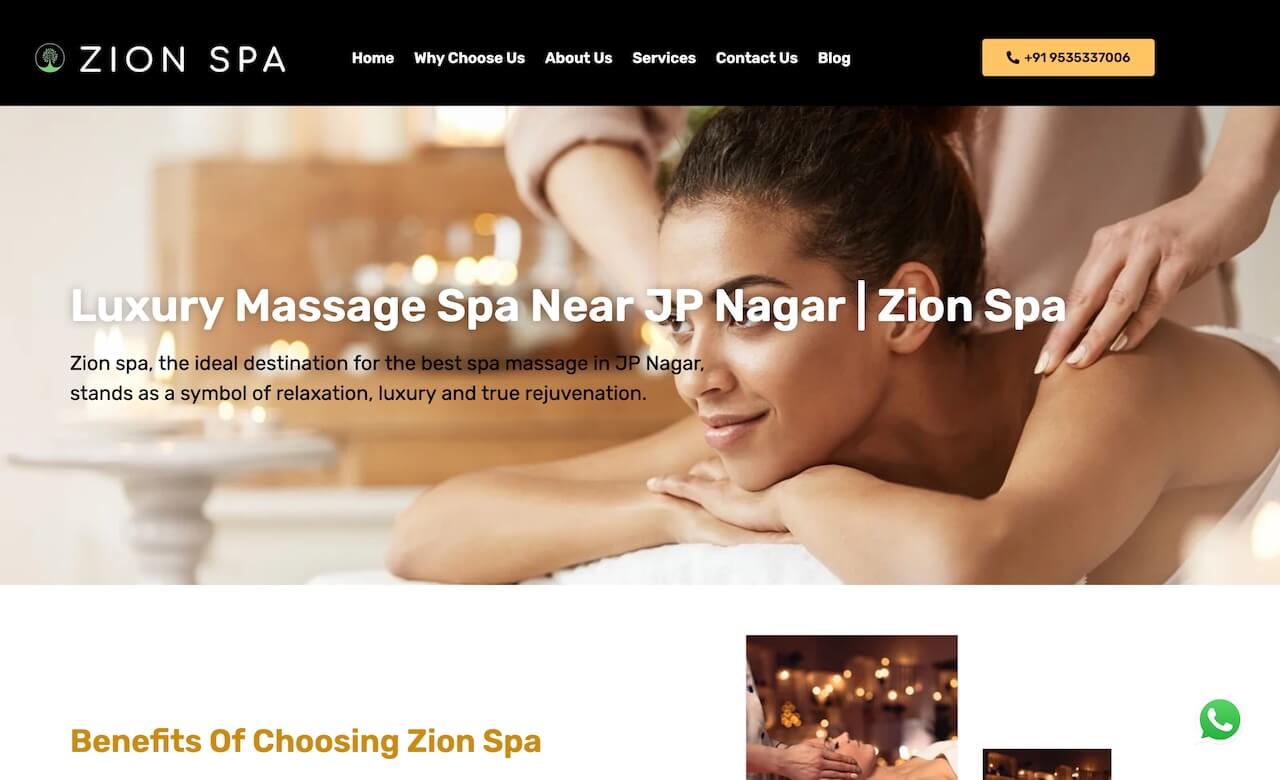 zion spa jp nagar 