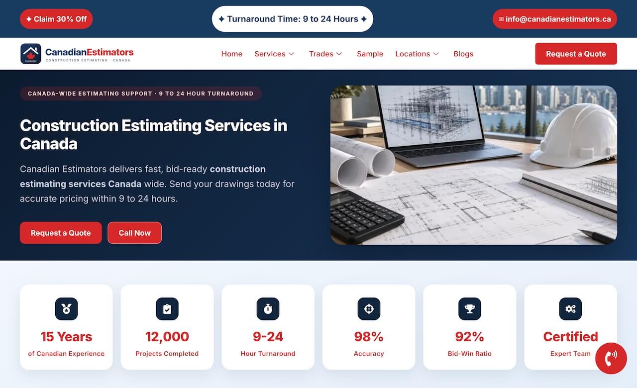 Construction Estimators Canada