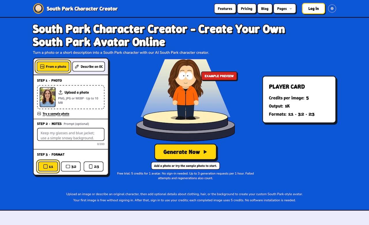 South Park Character Creator