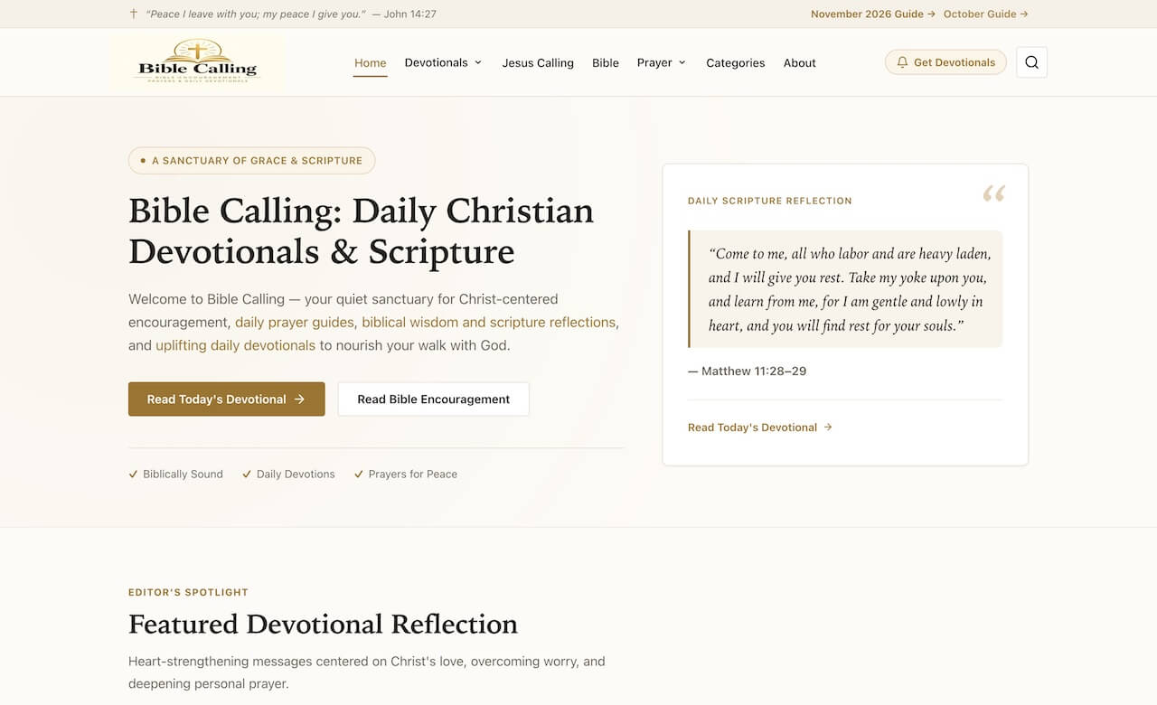 Bible Calling