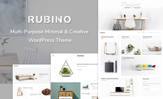 Rubino Minimal and Creative WooCommerce Theme