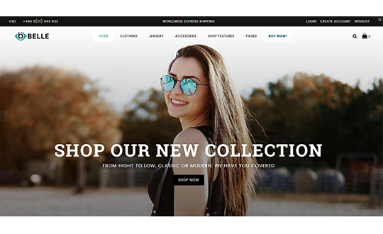 Belle Clothing and Fashion Shopify Theme