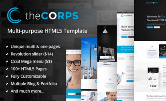 The Corps Multi Purpose HTML5 Template