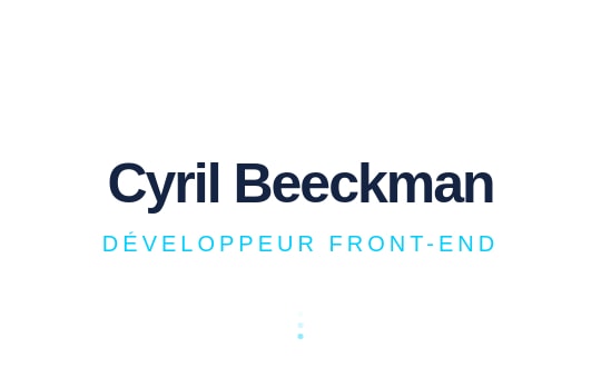 Cyril Beeckman Portfolio