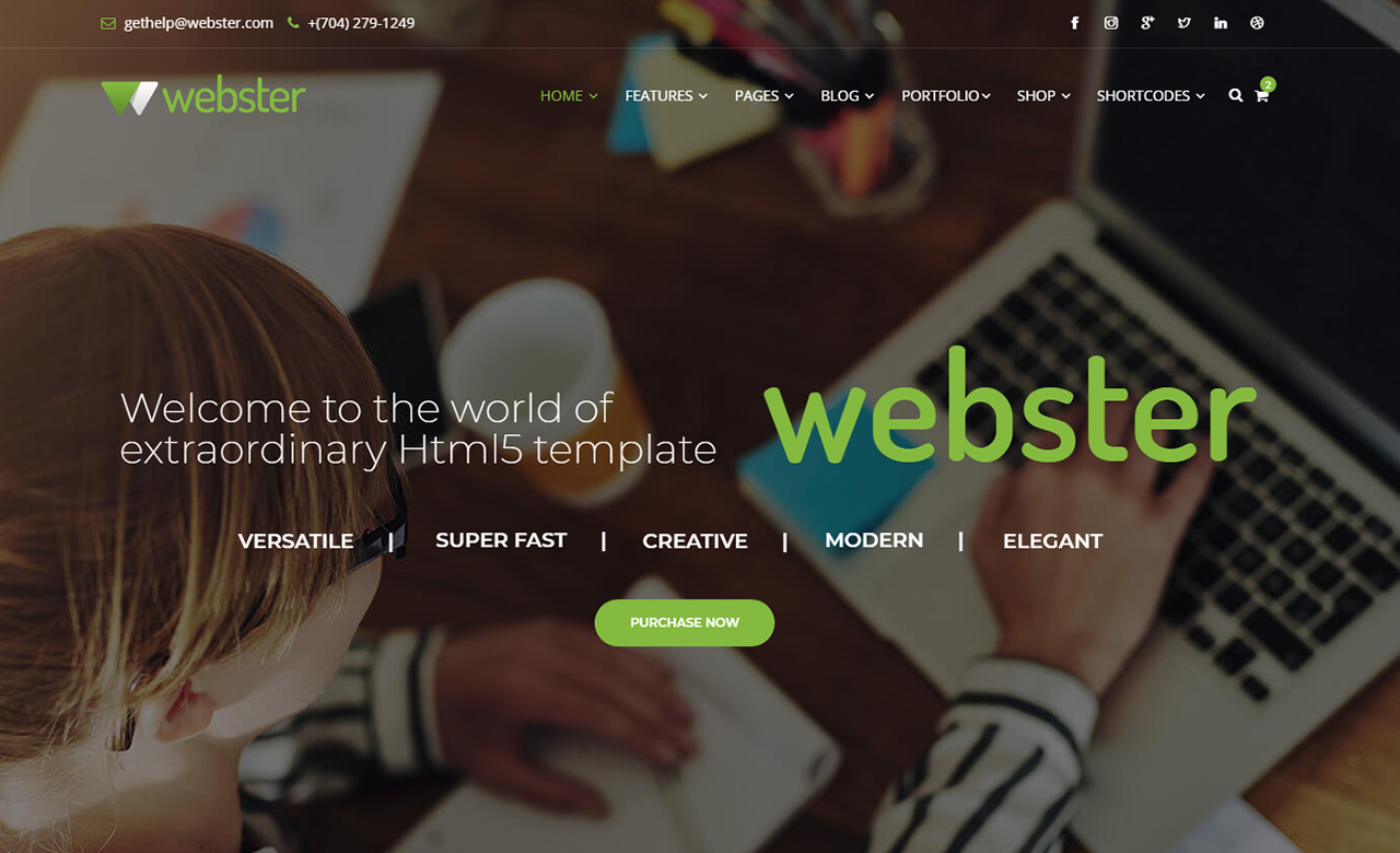 Webster Multipurpose HTML5 Template 