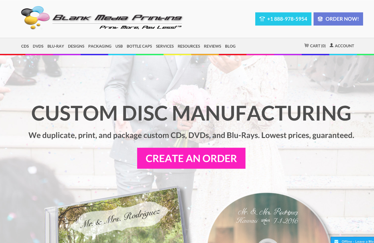 Blank Media Printing