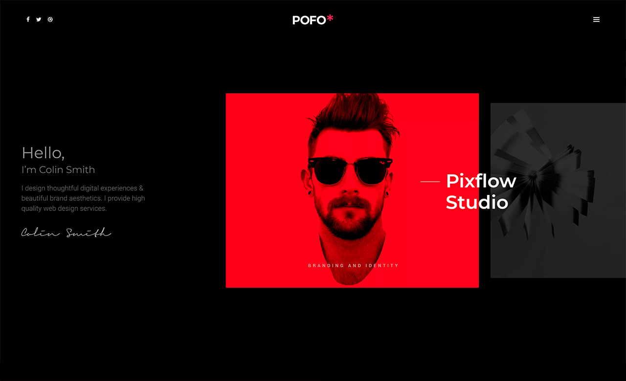 Pofo Creative Portfolio and Blog WordPress Theme