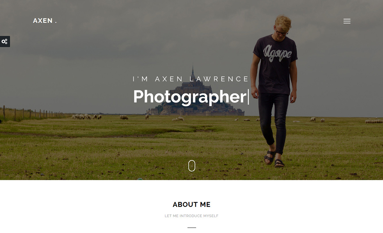Axen Personal Portfolio WordPress Theme