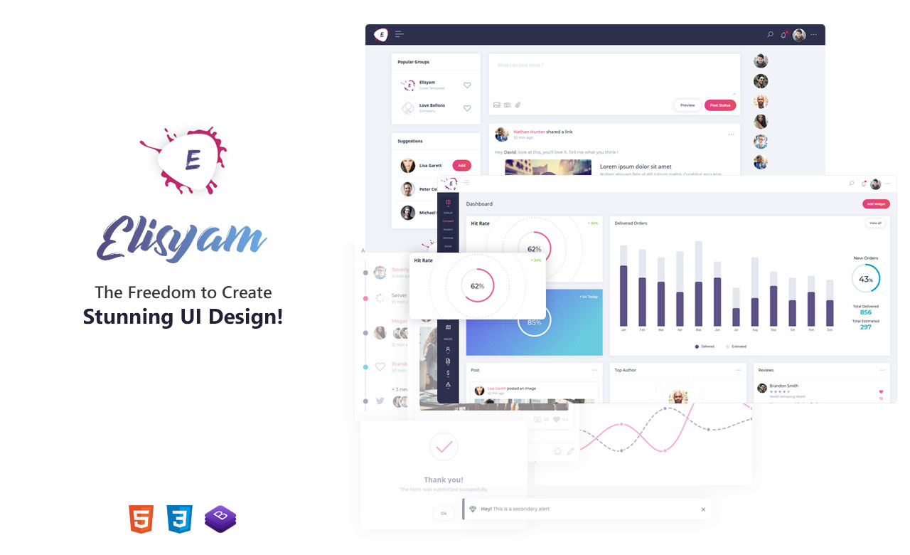 Elisyam Admin Dashboard Template