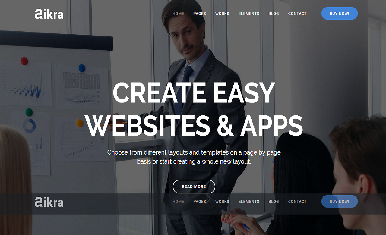 Aikra Responsive MultiPurpose Joomla Template With Page Builder