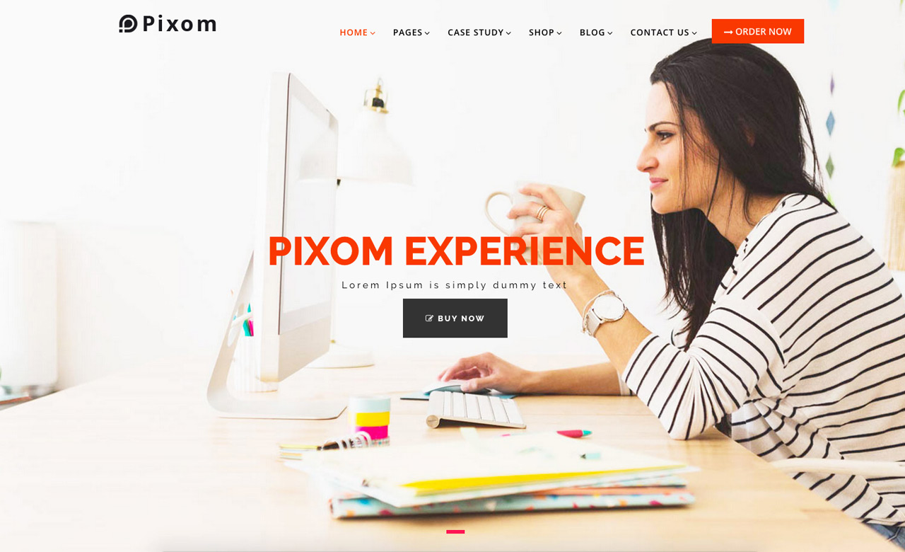 Pixom Multipages Responsive HTML Template Business