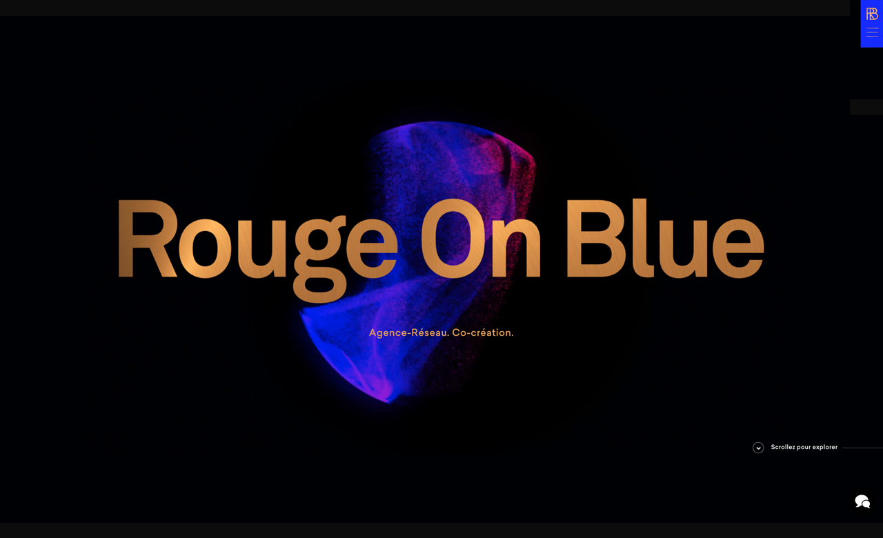 Rouge On Blue