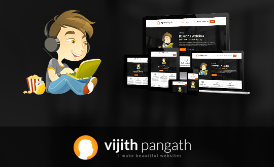Online Portfolio Freelance Web Designer  Vijith Pangath  Kerala