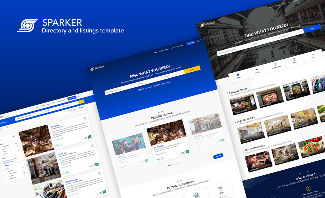 Sparker Directory and Listings Template