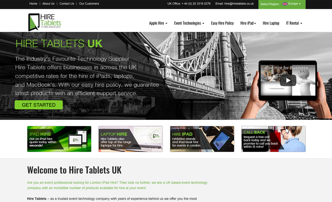 Hire Tablets UK