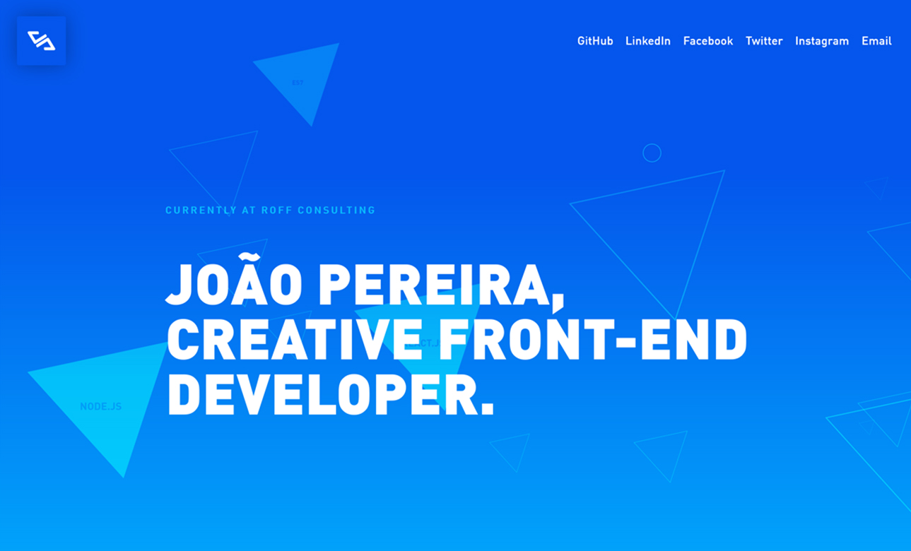 Joao Pereira Creative Frontend Developer 