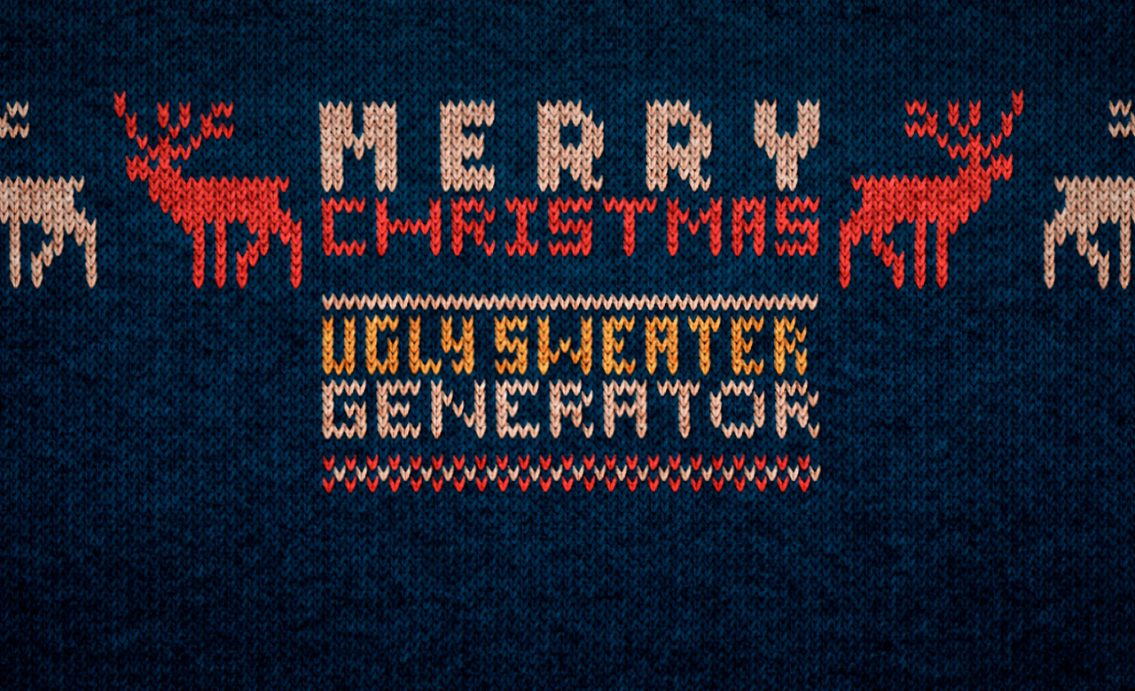 Ugly Christmas sweater generator