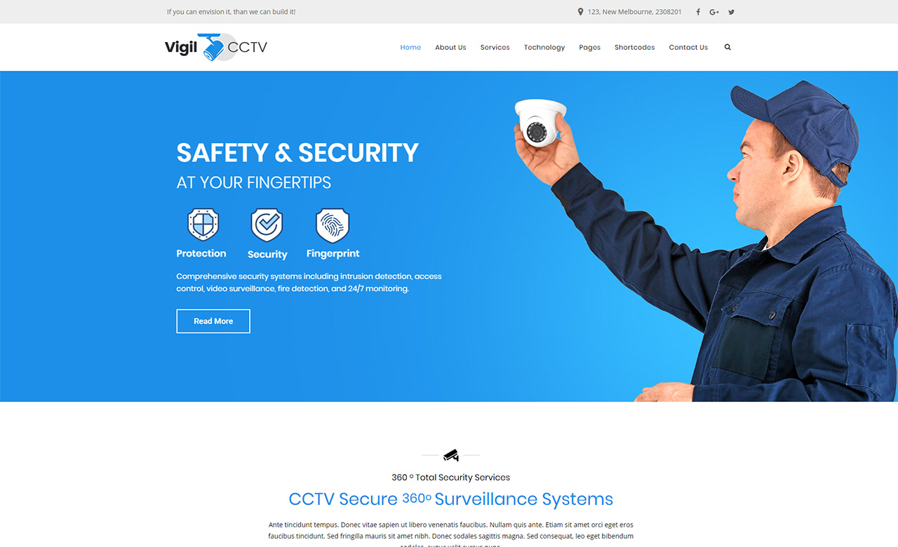 Vigil CCTV WordPress Theme