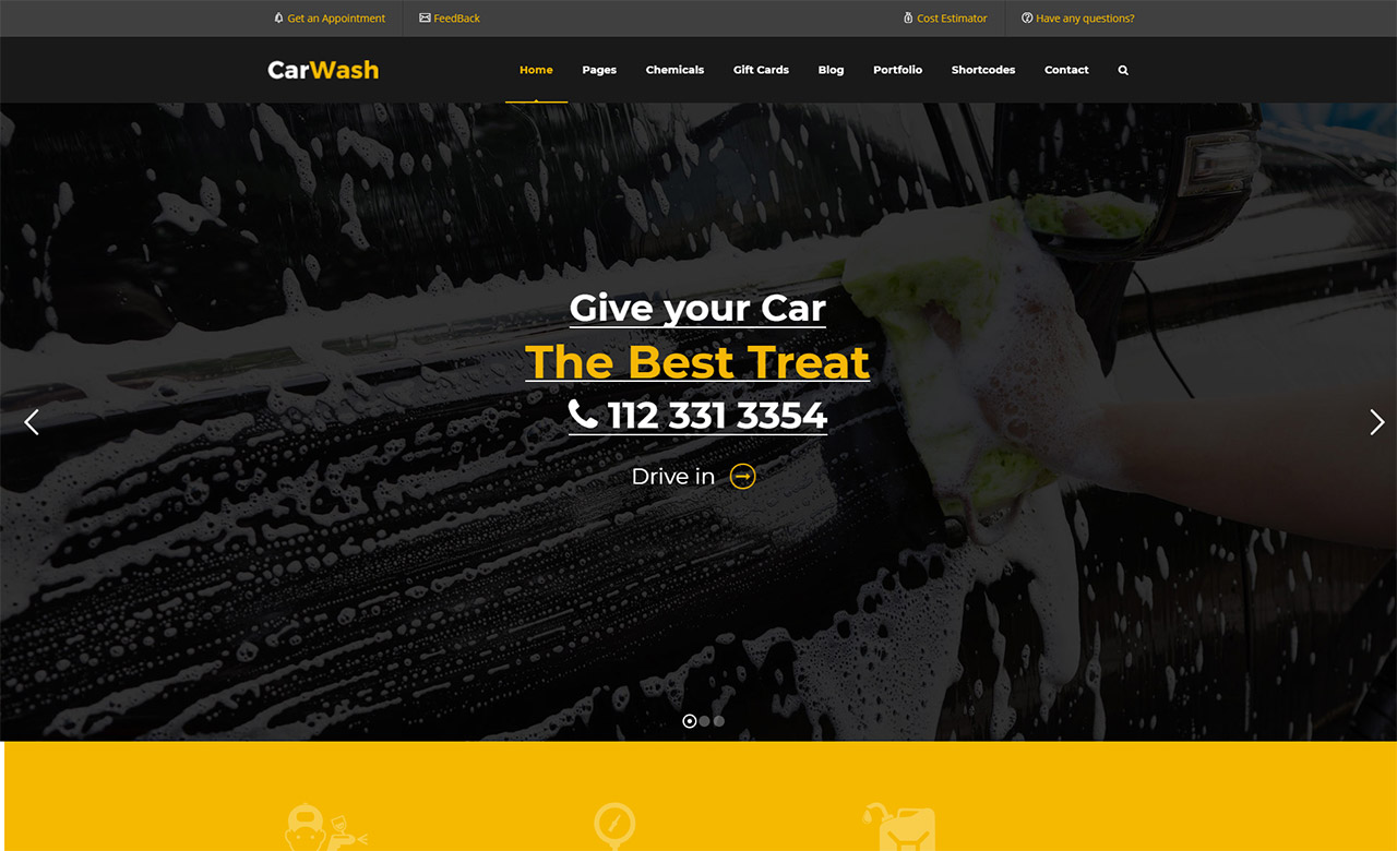 Car Wash WordPress Theme