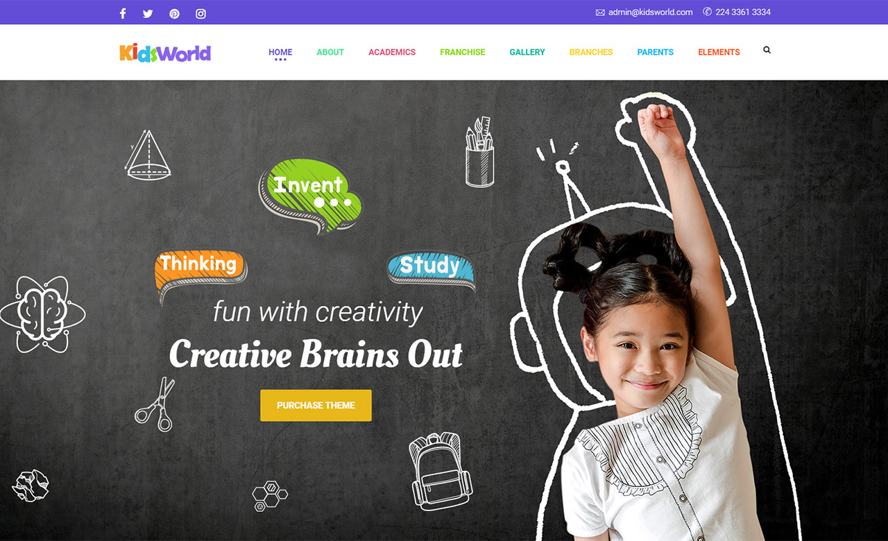 Kids Heaven Children WordPress Theme