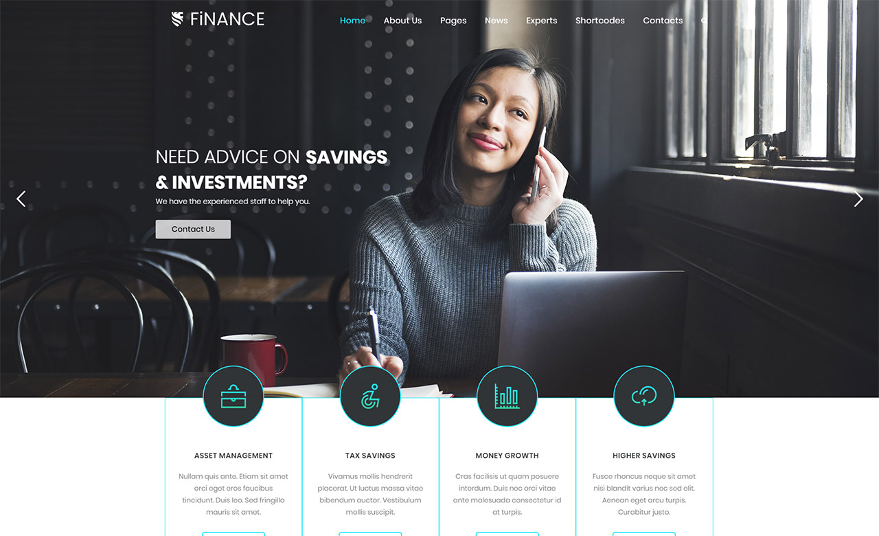 Finance Business WordPress Theme