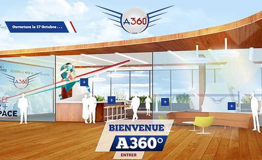 A 360 Flying Simulator Paris Aeroville 