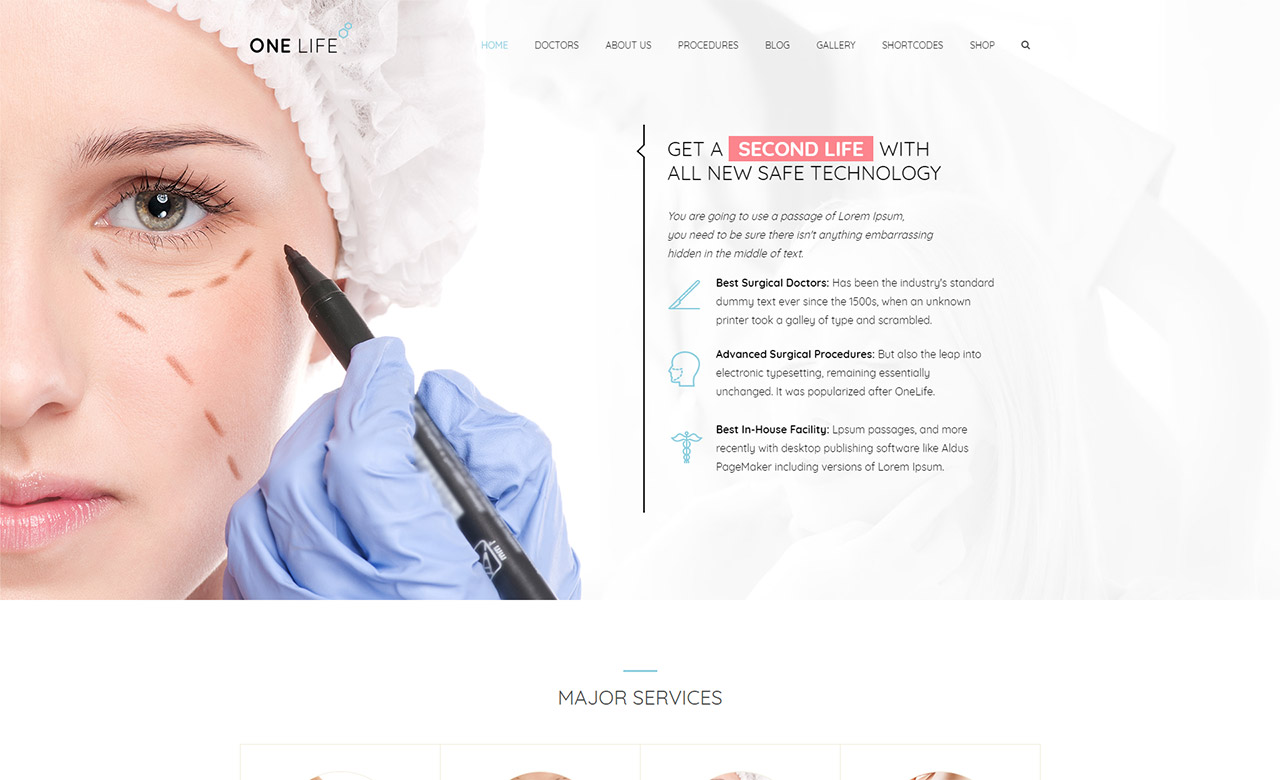 OneLife Medical WordPress Theme