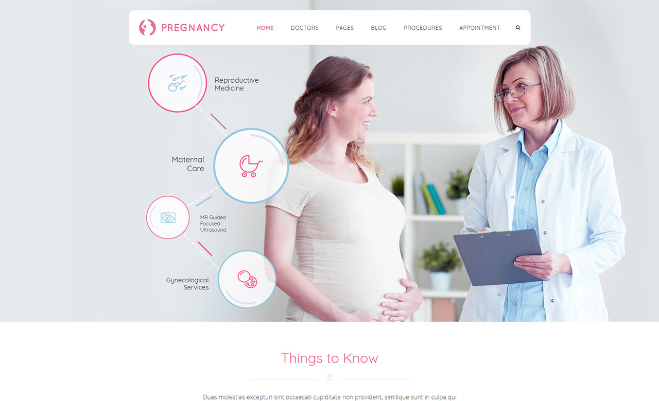 Pregnancy Medical WordPress Theme