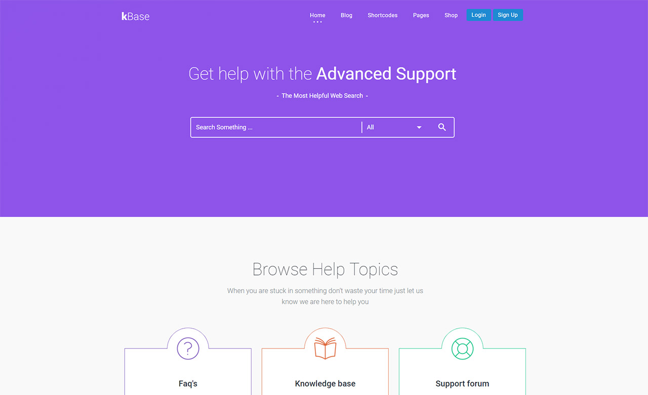 KBase Knowledge Base WordPress Theme