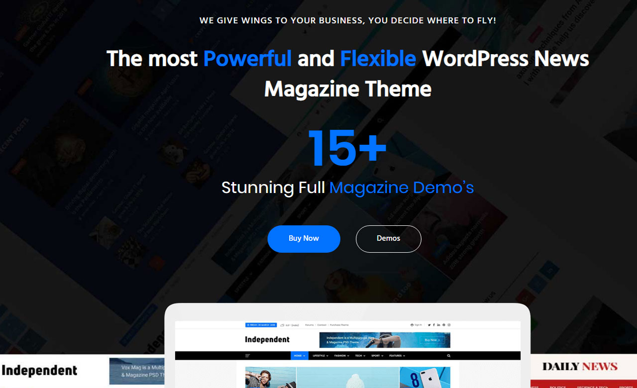 Independent Multipurpose Blog  Magazine Theme