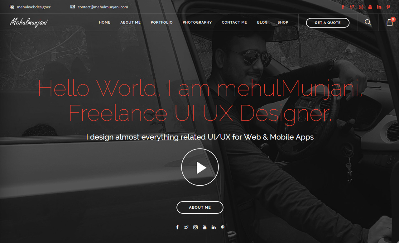Mehul Munjani UI UX Designer