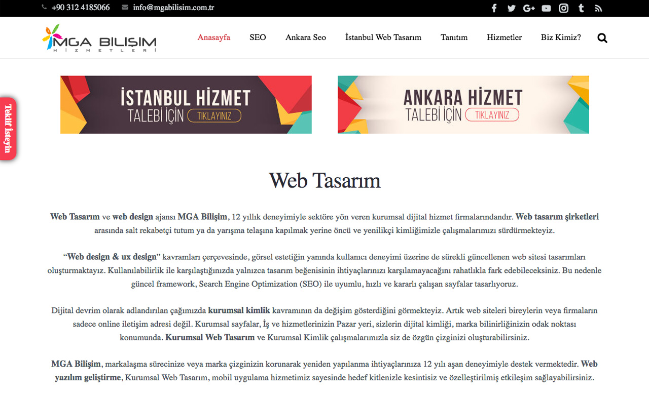 Ankara Web Tasarm