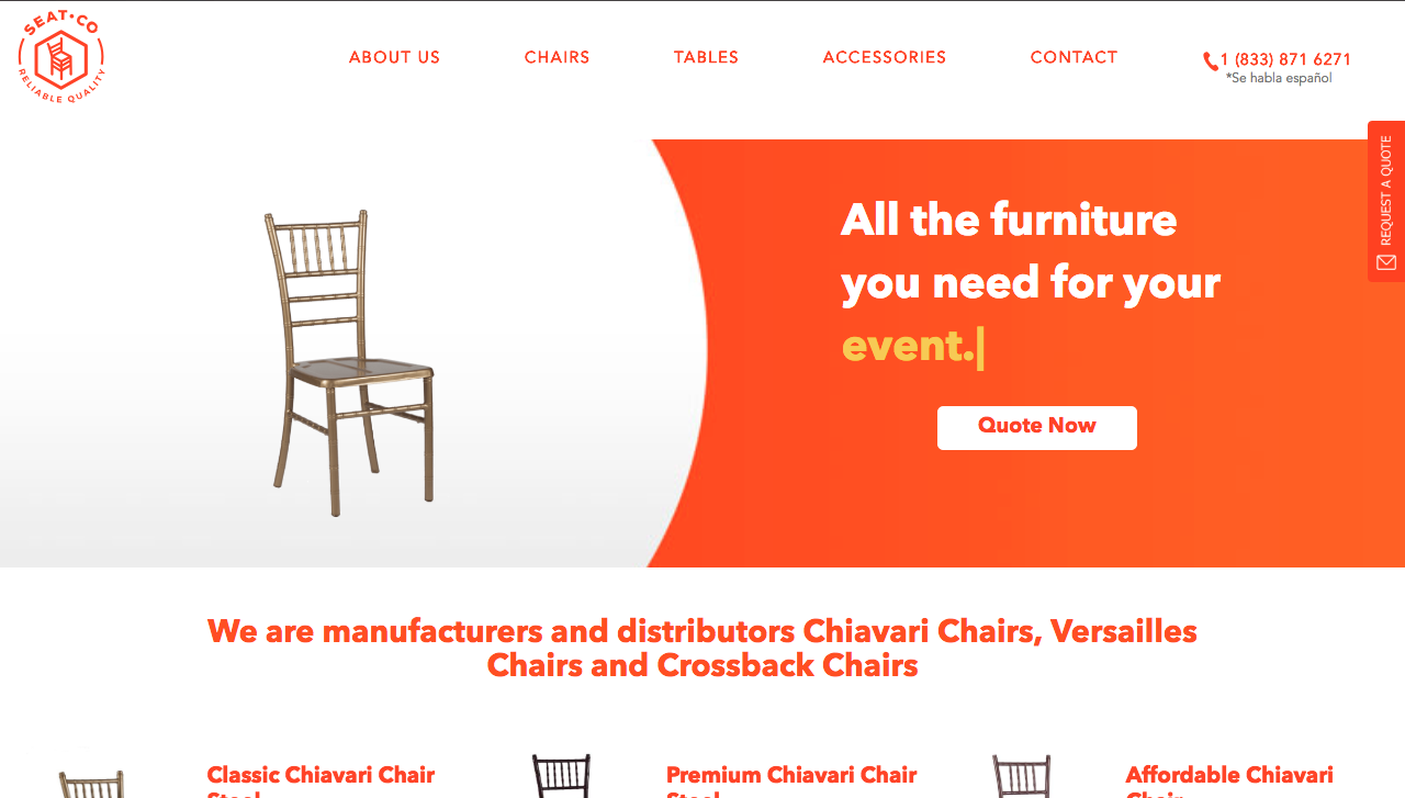 SEAT CO Chiviari Chairs