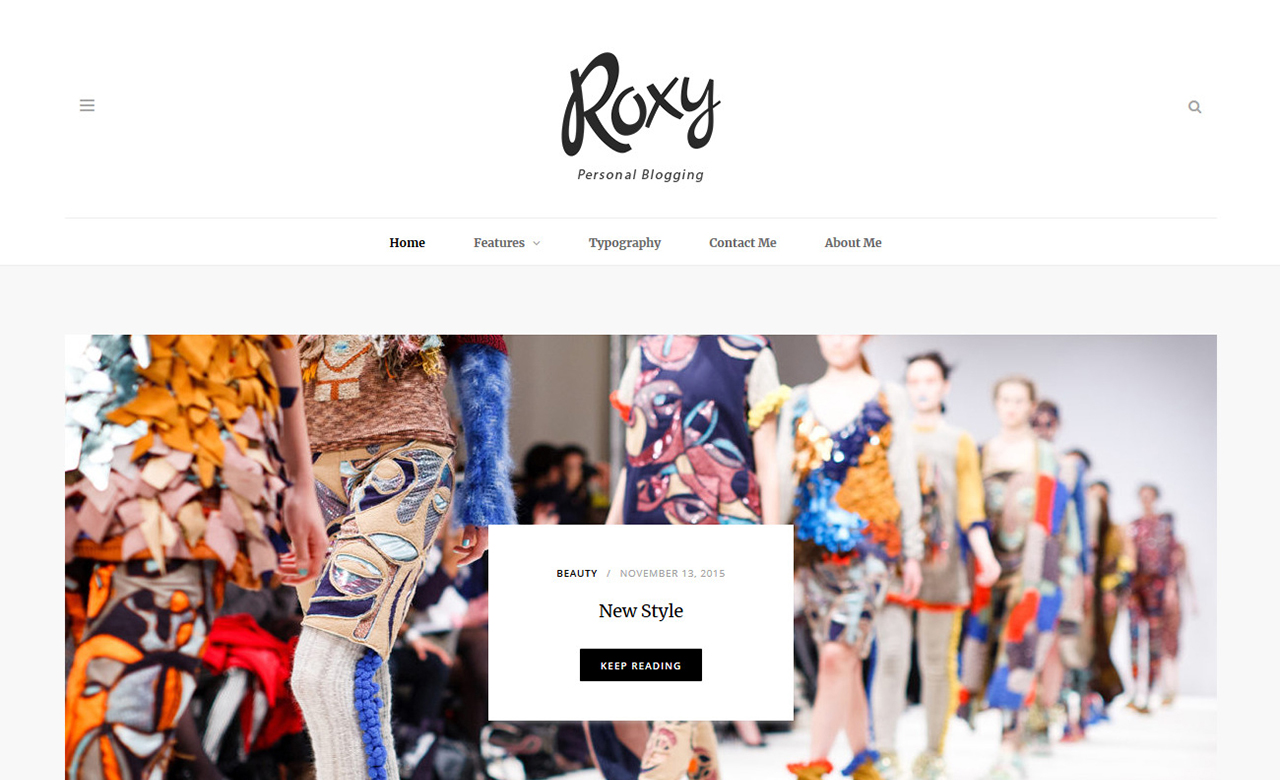 Roxy WordPress Blog Theme