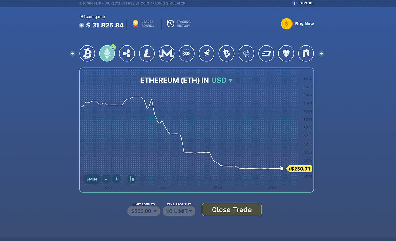 Bitcoin Flip  Bitcoin Trading Simulator