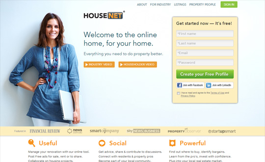 Housenet the online home for your home